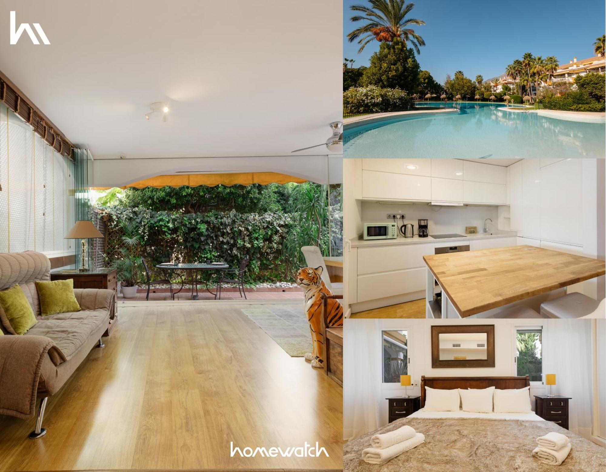 Ground Floor Holiday Apartment With Terrace And Pool In Puerto Banus, Marbella Exterior photo